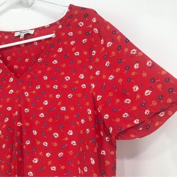 Madewell Novel Tie-Front Top in Prairie Posies - Picture 9 of 12